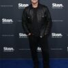 SAM WORTHINGTON LEATHER JACKET BLACK