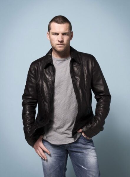 SAM WORTHINGTON LEATHER JACKET