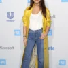 SELENA GOMEZ LEATHER LONG COAT