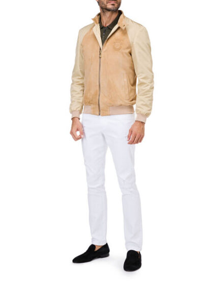 BILLIONAIRE LEATHER BOMBER GREST