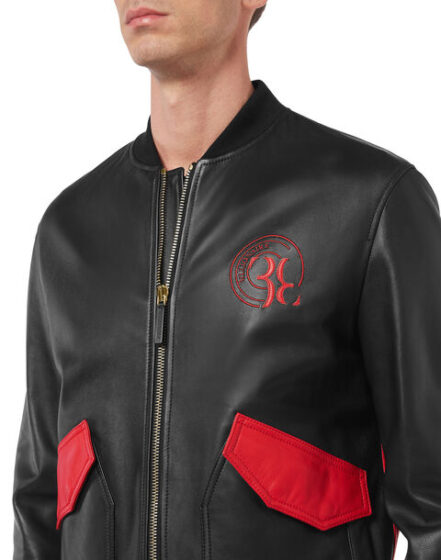 BILLIONAIRE LEATHER BOMBER DOUBLE B - Image 4