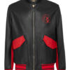BILLIONAIRE LEATHER BOMBER DOUBLE B