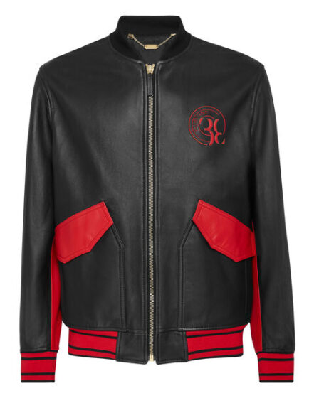 BILLIONAIRE LEATHER BOMBER DOUBLE B