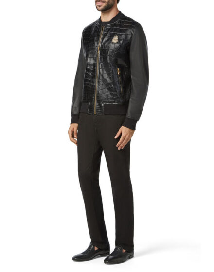 BILLIONAIRE LEATHER BOMBER LUXURY