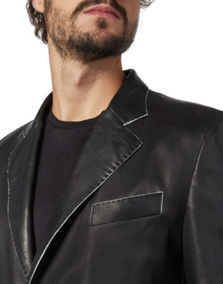 BILLIONAIRE LEATHER BLAZER ELEGANT - Image 4