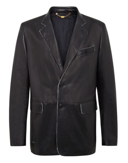 BILLIONAIRE LEATHER BLAZER ELEGANT