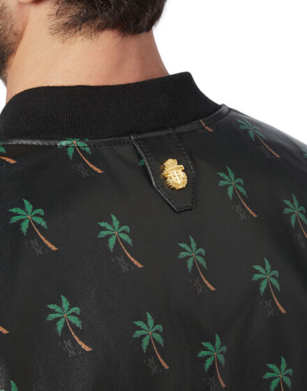 BILLIONAIRE LEATHER BOMBER PALMS