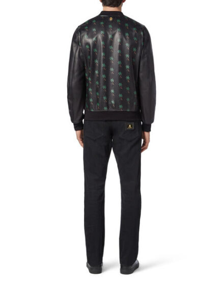 BILLIONAIRE LEATHER BOMBER PALMS