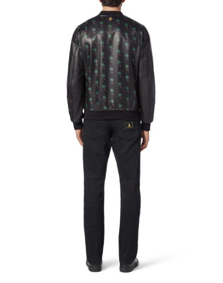 BILLIONAIRE LEATHER BOMBER PALMS