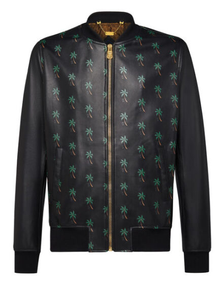 BILLIONAIRE LEATHER BOMBER PALMS
