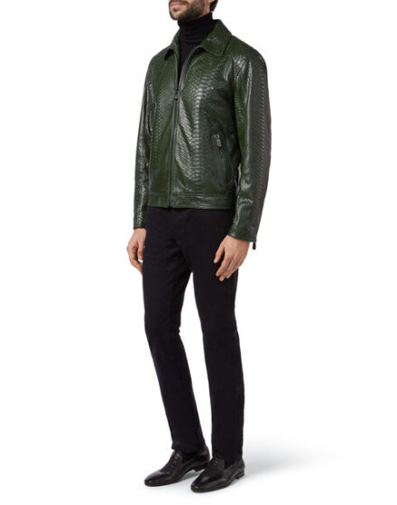 BILLIONAIRE LEATHER JACKET CREST