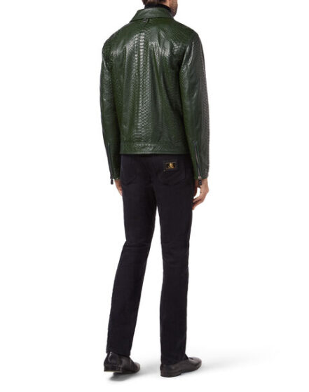 BILLIONAIRE LEATHER JACKET CREST