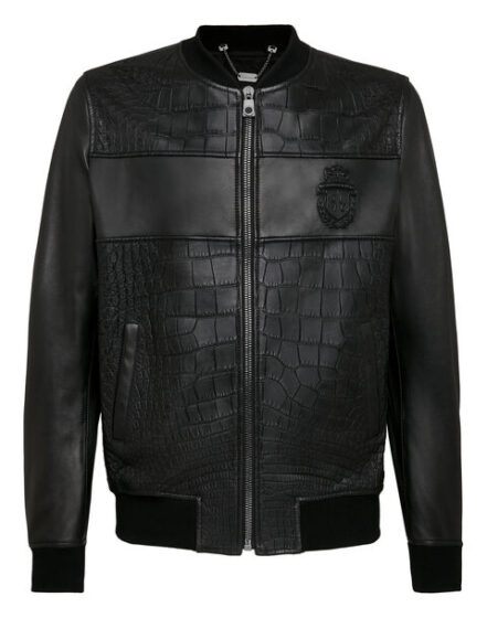BILLIONAIRE LEATHER JACKET CREST