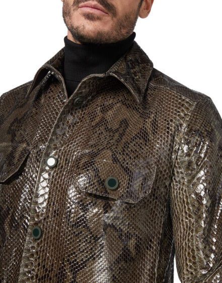 BILLIONAIRE PYTHON LEATHER SHIRTS LUXURY - Image 5