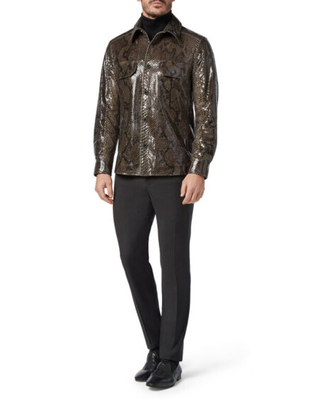BILLIONAIRE PYTHON LEATHER SHIRTS LUXURY - Image 3