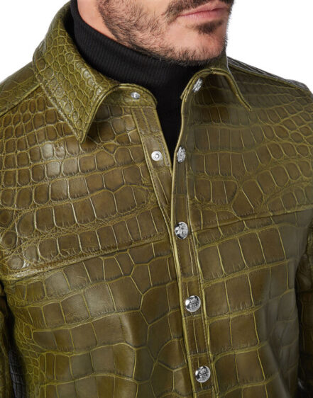 BILLIONAIRE CROCODILE LEATHER SHIRTS LUXURY - Image 4