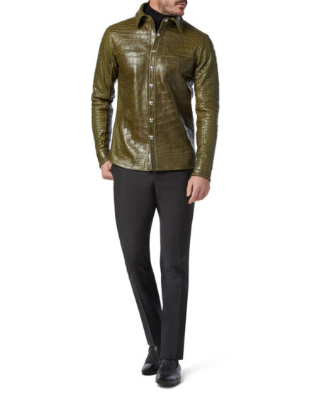 BILLIONAIRE CROCODILE LEATHER SHIRTS LUXURY