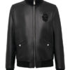 BILLIONAIRE HIGH Collar LEATHER BOMBER