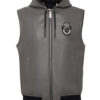 BILLIONAIRE SLEEVELESS LEATHER VEST