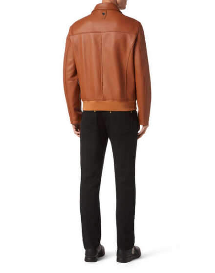 BILLIONAIRE LEATHER BOMBER