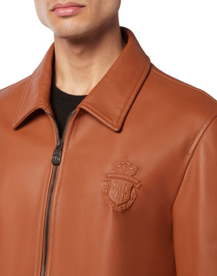 BILLIONAIRE LEATHER BOMBER