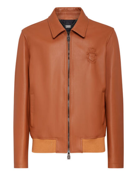 BILLIONAIRE LEATHER BOMBER