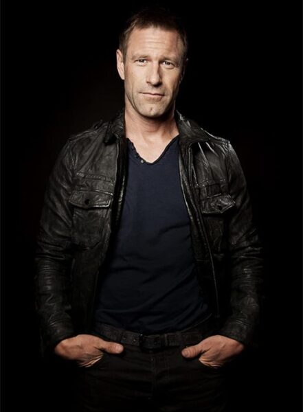 AARON ECKHART LEATHER JACKET