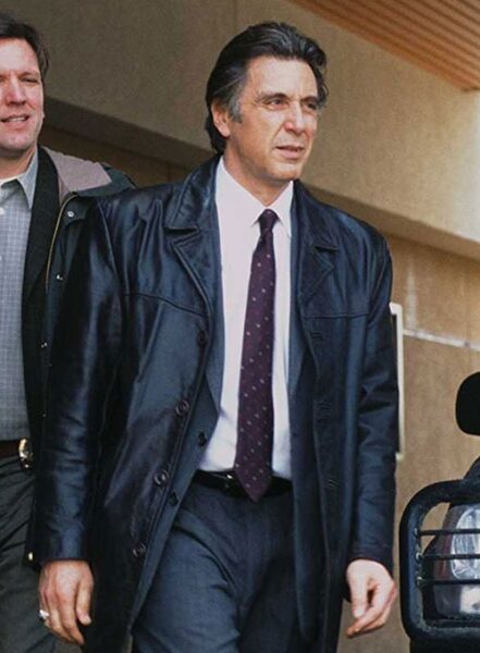 AL PACINO INSOMNIA LEATHER TRENCH COAT