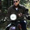 BENJAMIN BUTTON LEATHER JACKET
