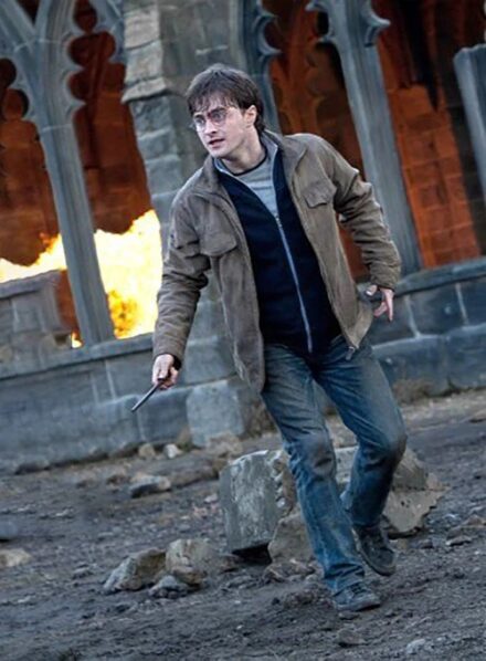DANIEL RADCLIFFE HARRY POTTER AND DEATHLY HALLOWS LEATHER JACKET