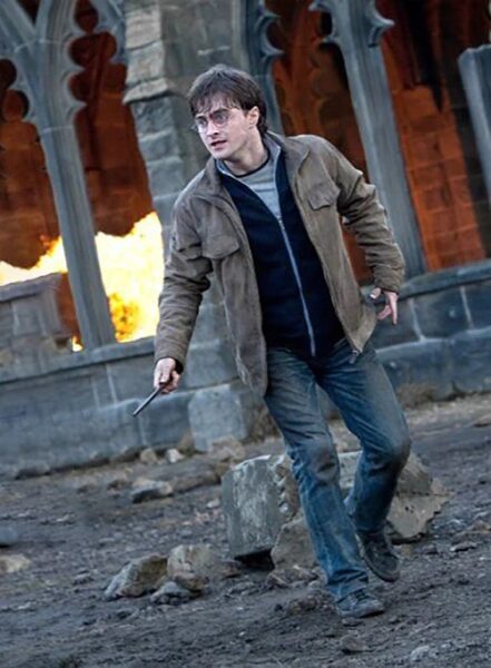 DANIEL RADCLIFFE HARRY POTTER AND DEATHLY HALLOWS LEATHER JACKET