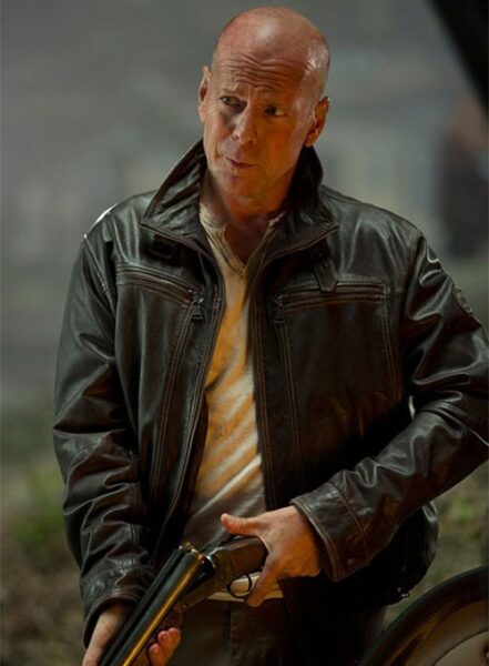 DIE HARD 5 BRUCE WILLIS LEATHER JACKET