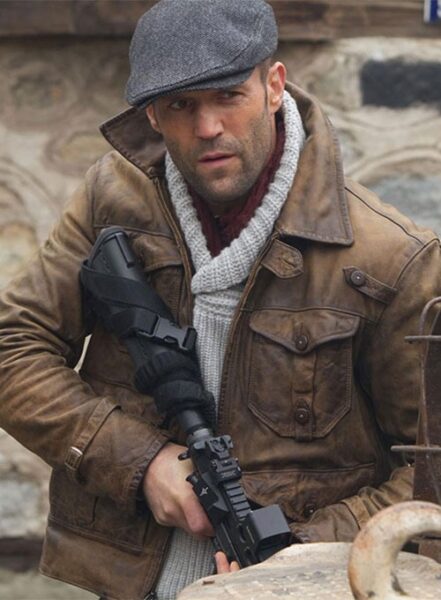 THE EXPENDABLES 2 JASON STATHAM LEATHER JACKET