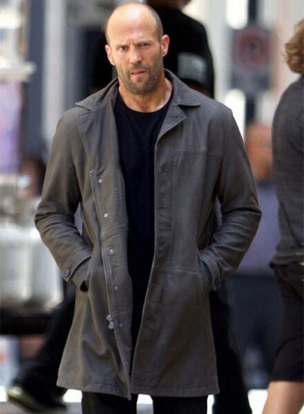 JASON STATHAM THE FATE OF THE FURIOUS LEATHER COAT