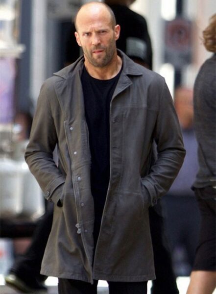 JASON STATHAM THE FATE OF THE FURIOUS LEATHER COAT