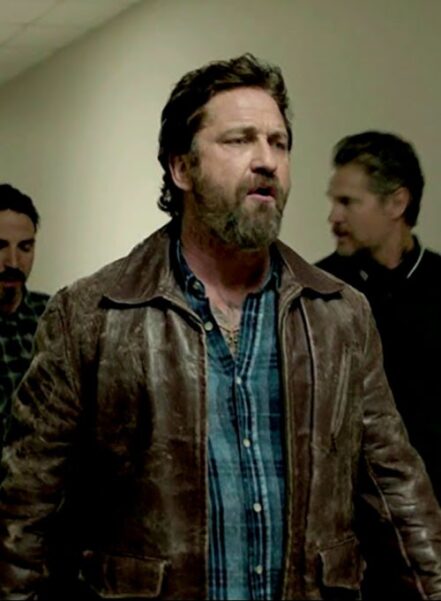 GERARD BUTLER DEN OF THIEVES LEATHER JACKET
