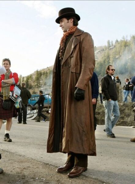 HUGH JACKMAN THE PRESTIGE LEATHER LONG COAT