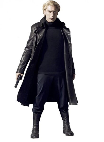 JAVIER BARDEM SKYFALL LEATHER TRENCH COAT