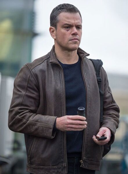 MATT DAMON JASON BOURNE LEATHER JACKET