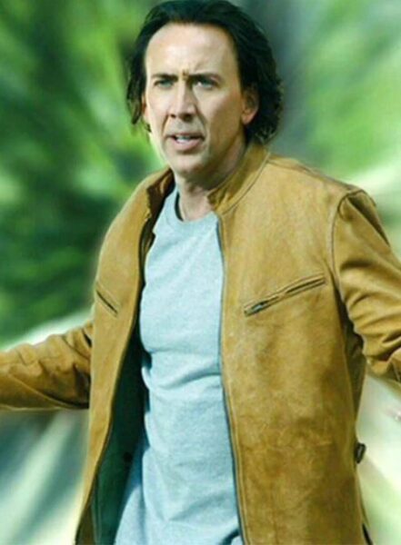 NEXT NICOLAS CAGE CHRIS JOHNSON LEATHER JACKET