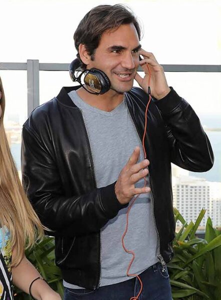 ROGER FEDERER LEATHER JACKET