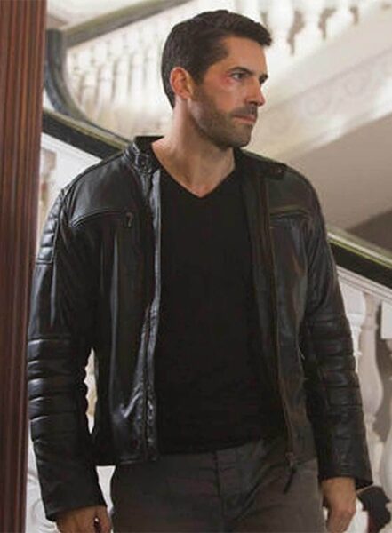 SCOTT ADKINS ACCIDENT MAN LEATHER JACKET