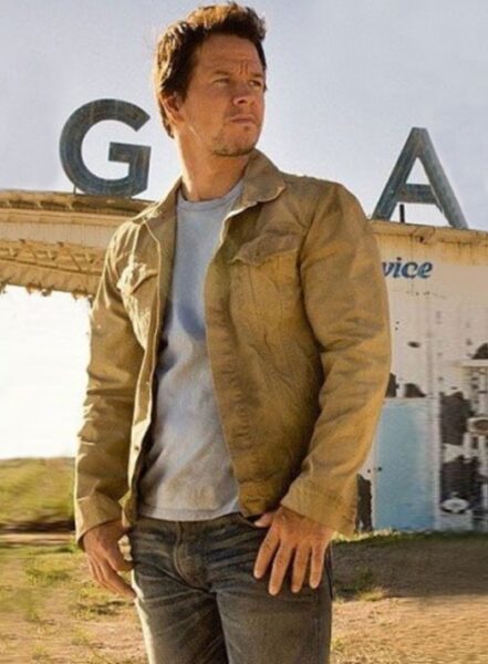 TRANSFORMERS 4 MARK WAHLBERG LEATHER JACKET
